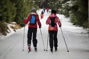 cross country ski backpack yosemite trail ski poles